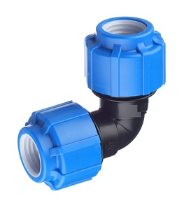印度精密模制HDPE 63毫米等弯头<span class=keywords><strong>PP</strong></span>压缩管件高压光滑表面批发价