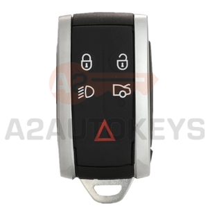 A2AUTOKEYS อะไหล่ใหม่5ปุ่มเปลือกกุญแจรีโมทสำหรับ Jaguar X XF xkxkr Smart PROX Key HOUSING + Blade - Product Image 1