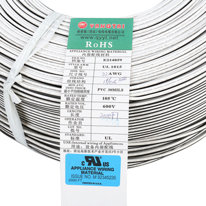 China Manufacturer UL1015 22AWG Power <strong>Cable</strong> s 600v Insulation PVC Power <strong>Cable</strong> Electrical Wire for Lighting - Product Image 5