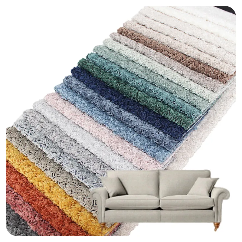 Luxus-Polyester wasserdichter leicht zu reinigender fester gefärbter Schlaufe für Sofa-Stuch
