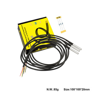 Keyestudio 18B20 Sensor de temperatura a prueba de agua con resistencia de 4,7 K (3PCS) para Arduino Compatible