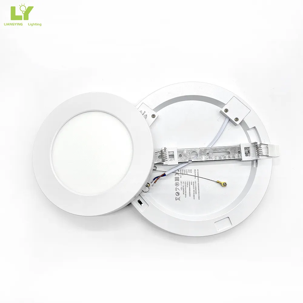 LYZM Indoor Square Round Office Hotel Home Aluminum Recessed Ceiling Slim led cob 2 in 1 twin panel light