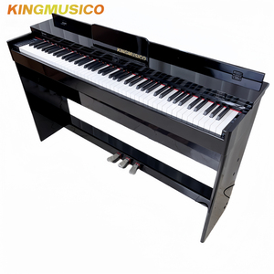 Instrumento Musical Piano Elétrico Vertical Teclado Digital 88 Teclas Ponderadas Piano Digital Portátil