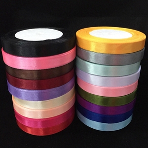 COOMAMUU 1.2厘米25码/lot 22M聚酯蝴蝶结<span class=keywords><strong>DIY</strong></span>丝带缝纫工艺用品包装彩色礼品丝带