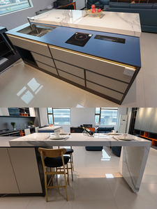 F Open Kitchen Dining Table Counter Pull-out Telescopic Rock Slab Centre Island bar Extension <strong>Linear</strong> <strong>Slides</strong> Heavy Duty <strong>Rails</strong> - Product Image 5