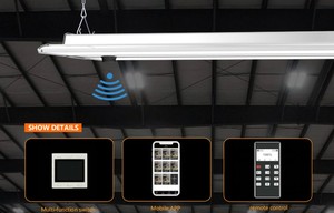 Hishine K9 <strong>DMX</strong> Dimmable <strong>LED</strong> High Bay Light Industrial Linear High Bay Light <strong>with</strong> Explosion-proof Glass for Workshop Warehouse - Product Image 5