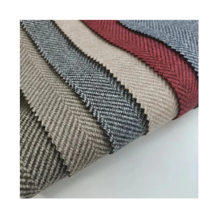 China design espinha malha tecido tweed tecido poliéster lã para casaco calça homens terno