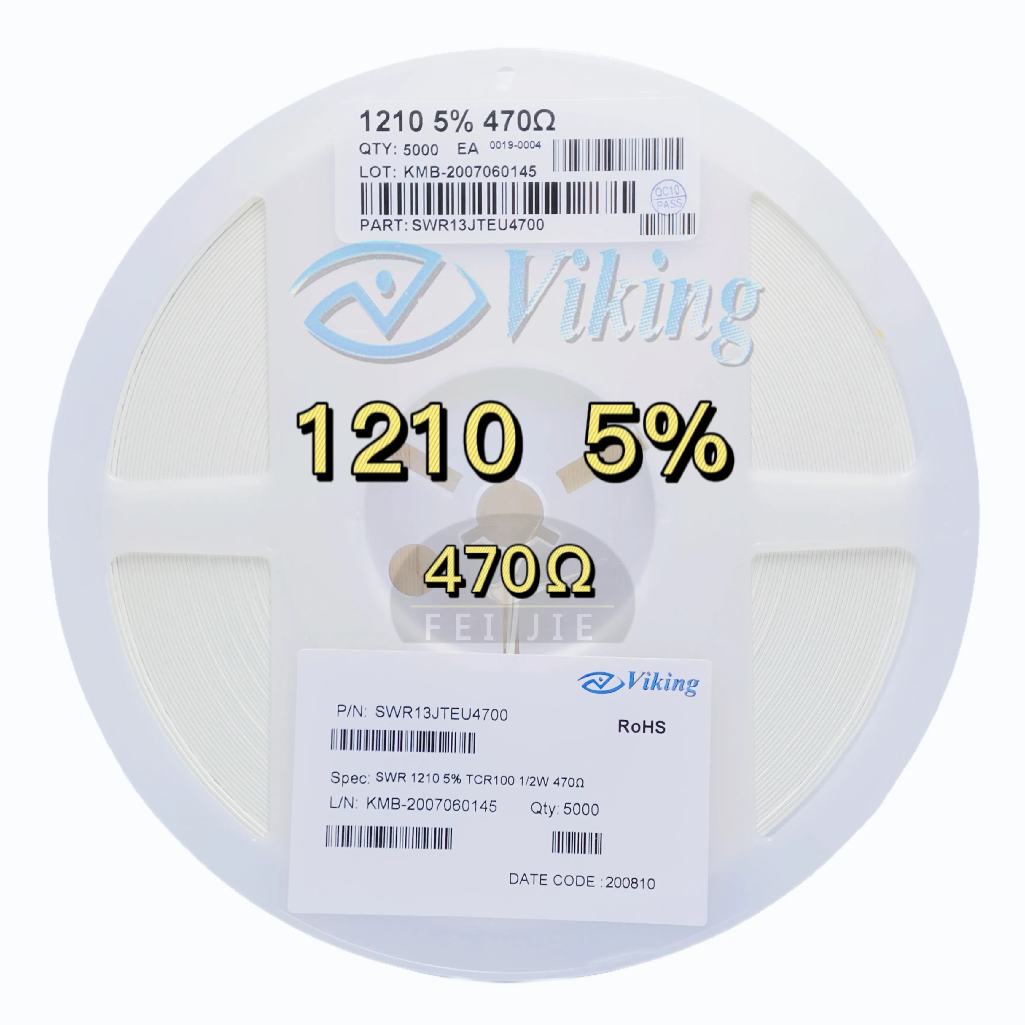 Resistor de Chip resistente a sobretensiones, SWR 1210 5% TCR100 1/2W 470OHM, Viking sw13jteu4700, original de fábrica, 5000 Uds.