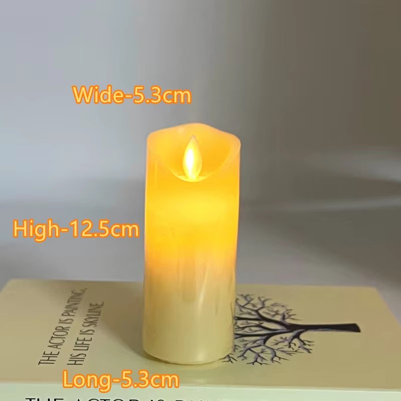Télécommande 5,3*12,5 cm : bougie à flamme oscillante