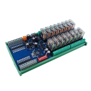 Huaqingjun-Módulo de salida de entrada de Comunicación RS485, 16 canales, DC12V, 24V, colector de cantidad de datos Modbus RTU para sistema de alarma - Product Image 1