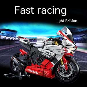 Panos 672104 לבנים 1:5 לוח אור אופנוע yamaha r1 מהדורה מסלול דגם בלוקים להגדיר - Product Image 3