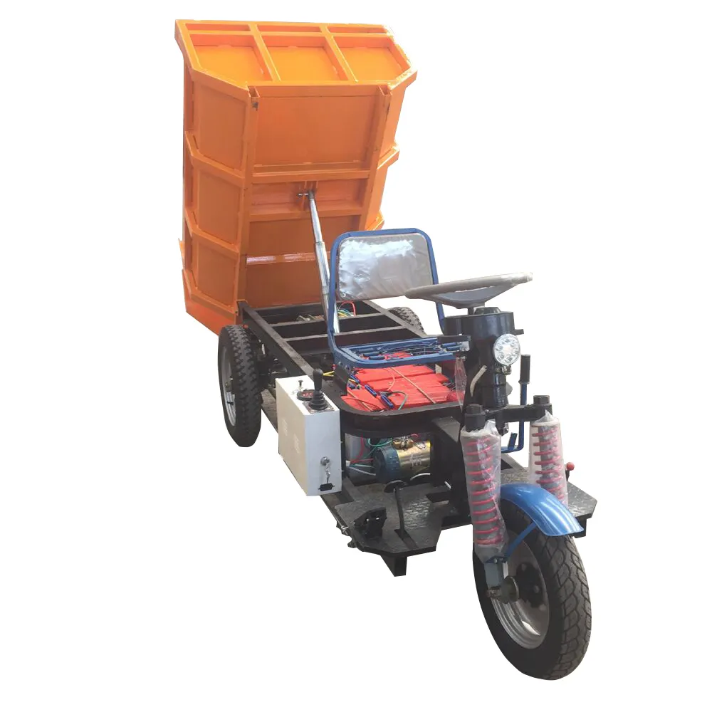 تحميل 2t محرك الديزل شاحنة قلابة دراجة ثلاثية للتنقل لخام & nbsp