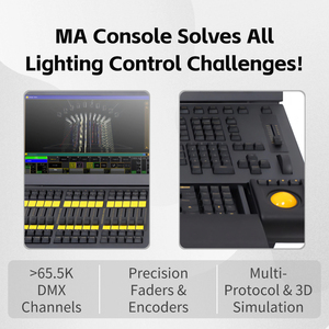 Professionele Ma-Verlichtingsconsole Met 3D-podiumsimulatie Multi-<span class=keywords><strong>Dmx</strong></span>-Protocollen & Rdm Compatibel Met Ma1/Ma2 Voor Podiumlichtshow - Product Image 4