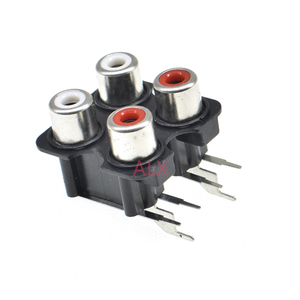 2/4/6 yollu rca stereo ses dişi jack AV ses girişi soketli konnektör Lotus sıra amplifikatör arayüzü sinyal 2/4/6 delik - Product Image 4