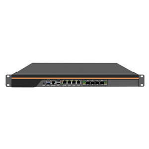 BKHD 1UラックホストN150 N100クアッドコア4x2.5G NIC 4xSFP + 10G ApplianceファイアウォールPfsenseネットワークセキュリティサーバーWin10 Centos - Product Image 1