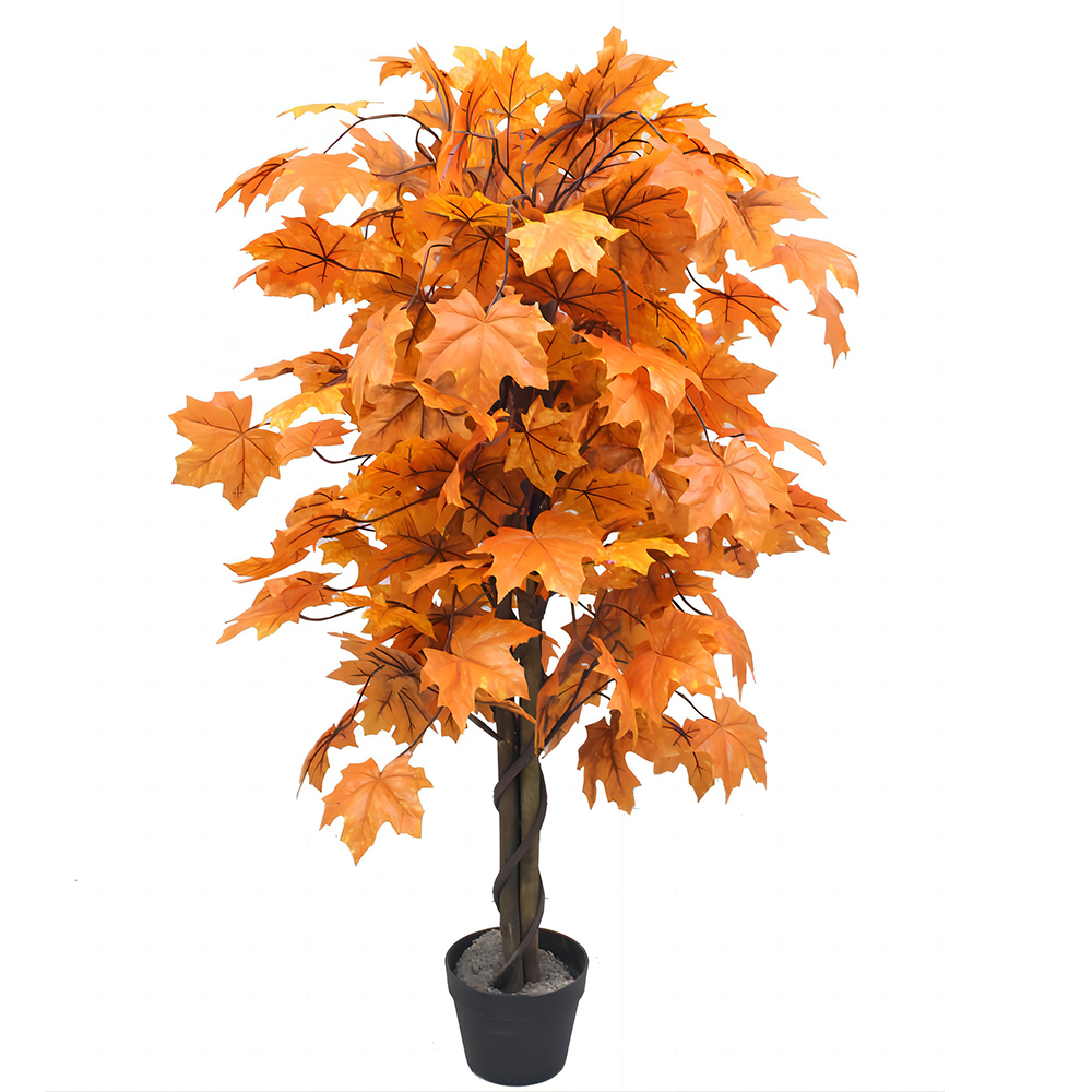 Pianta di acero autunnale finta da 3,9 piedi