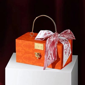 Sang Trọng Thiết Kế Mới Vali Hộp Mỹ Phẩm Ủng hộ Đám Cưới Ngày Valentine Quà Tặng Bao Bì Giấy Các Tông Hộp Rỗng Vali - Product Image 5