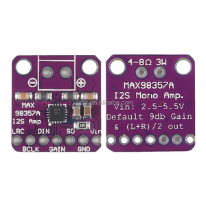 MAX98357 <strong>I2S</strong> 3W Class D Amplifier Breakout Interface Dac Decoder Module Filterles Audio Board For for <strong>Raspberry</strong> <strong>Pi</strong> Esp32