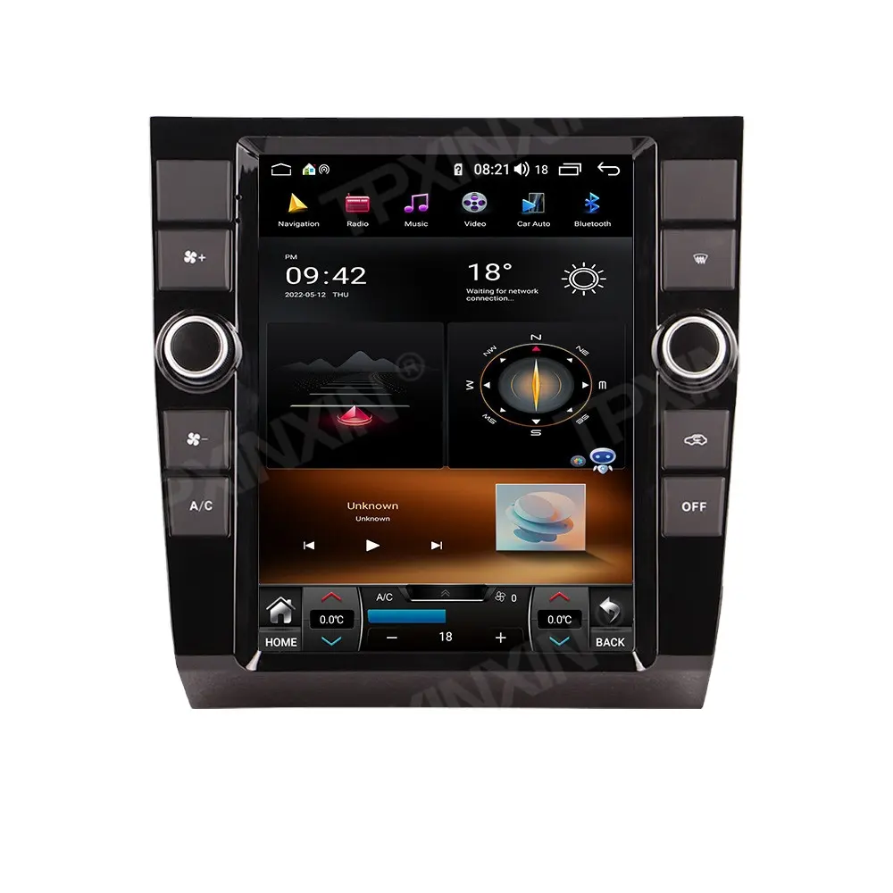 Android 12.0 9.7 POLEGADA Vertical Tesla Tela GPS Navi Rádio Player Carro Áudio Estéreo Cabeça Unidade Carplay Para Audi A4 2002-2008 DSP
