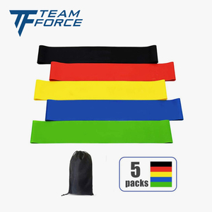 Factory Home 5 Pc <strong>Elastic</strong> Resistance <strong>Loop</strong> Kits <strong>Exercise</strong> Resistance Bands for Men and Women Resistance Bands Set Custom Logo - Product Image 4