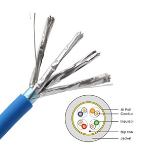 High <strong>Bandwidth</strong> FTP Cat8 1000ft 305m PVC LSZH Box Fast Data Transfer Ethernet Cable <strong>Network</strong> LAN Cable with Copper Insulated - Product Image 5