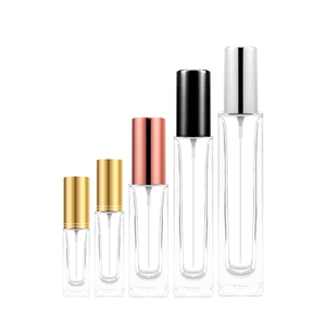 香水包装5ml 10ml 20ml 30 ml 50ml 100ml空透明長方形ガラススプレーボトルアルミキャップ付き - Product Image 1