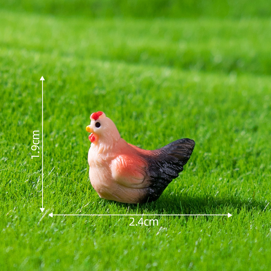 10 poulets colorés