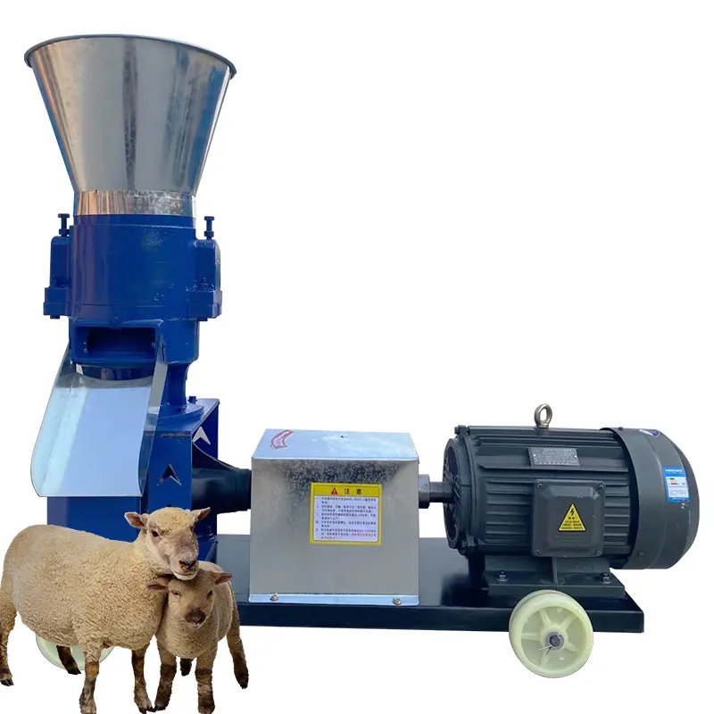 Машина для обработки кормов для животных, горизонтальная машина для корма для птицы, кукурузы, корма, автоматическая мини-миксер для птицы