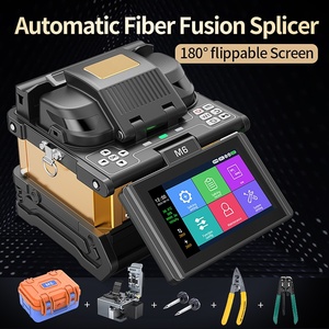 New M6 <strong>fusion</strong> <strong>Splicer</strong> 6 Motor Fiber Optic Splicing Machine VFL+OPM FTTH Optical Welder <strong>Fusion</strong> <strong>Splicer</strong> - Product Image 6