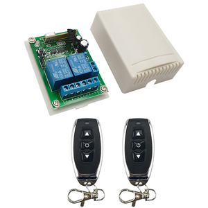 Multifunctional DC 12V 10A <strong>Relay</strong> 2CH <strong>Wireless</strong> RF Remote <strong>Control</strong> Switch Transmitter with Receiver - Product Image 1
