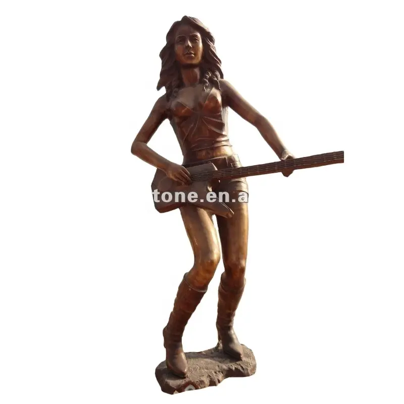 تمثال معدني من البرونز مقاس حقيقي للسيدات الغربيات