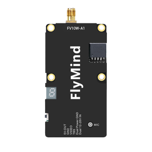Flymind FPV VTX de alta potencia, salida de 10W, sistema de enfriamiento anti-sobrecalentamiento de entrada GND dual, diseño compacto de 68mm