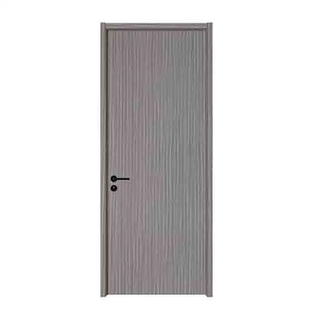 Ev için sıcak satış Modern iç masif ahşap kapı yatak odası kapısı tasarım WPC kapı