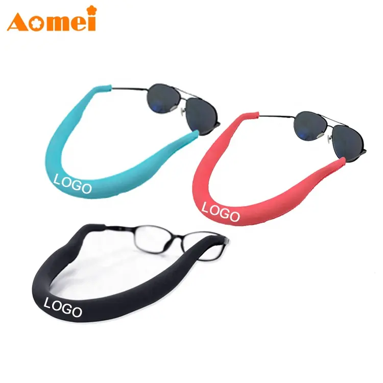 AOMEI Wholesa Custom ized Floating Soft Neopren Sonnenbrille Brille Brillen halter Riemen Schnur Seil halter