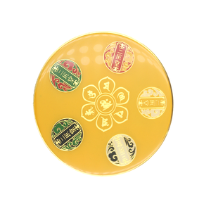 Metal Tai Chi Eight Trigrams Commemorative Plate Custom Daoist Bronze Circular Commemorative Medallion Drop Glue Badge - Product Image 2