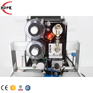 HZPK Halbautomat ische Etikett ier maschine für runde Flaschen Glasglas Manuelle Etikettenapplikator-Aufkleber etikettierung mit Datums codierung - Product Image 2