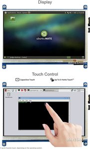 7 Zoll Raspberry Pi Touchscreen 800*480 7 Zoll Touch Panel Himbeer Pi Industrie LCD Displays