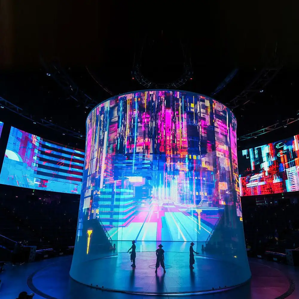 ตู้โชว์ DJ LED แสดงกลางคืนบาร์ดีเจบูธ LED แสดงสีเต็มรูปแบบตู้แสดงดนตรีอิเล็กทรอนิกส์