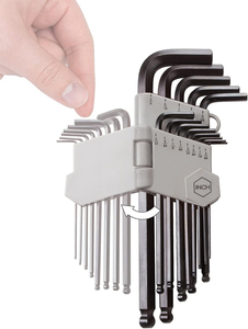 YUHANG 13 parçalı bilyalı uç altıgen anahtar anahtarı seti metrik (3/64-3/8 inç) DIY sınıf karbon çelik malzeme OEM özelleştirilebilir - Product Image 2