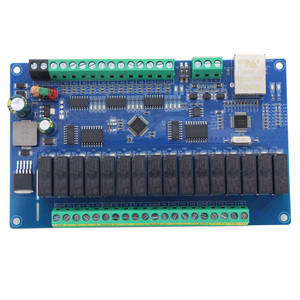 RS485/TCP <strong>Modbus</strong> RTU <strong>Protocol</strong> 12 Input 16 Output Relay IO Board Analog Acquisition TCP/IP Network Control Module - Product Image 1