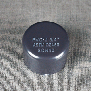 UPVCパイプ継手ASTM SCH40 PVCキャップ1/2 3/4滑らかな表面中国工場 - Product Image 5