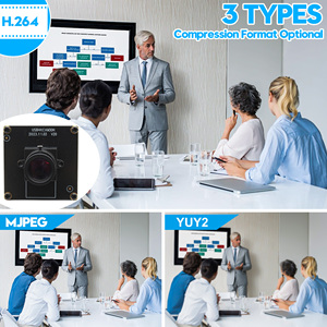 ELP 4K HDMI USB3.0 kamera modülü 25mm Lens 12 ° görüş alanı uzun mesafe monitör için 2X dijital Zoom H.264 endüstriyel kamera - Product Image 6