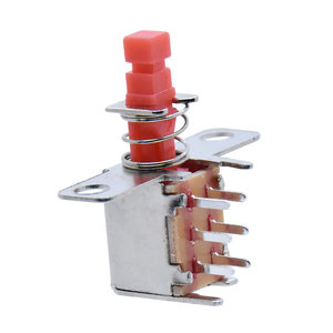 PS22F06 Selbstsicher nder Druckknopf schalter 6-poliger gerader Schlüssel Ein/Aus Zurücksetzen Nicht verriegeln der Leistungs schalter - Product Image 1
