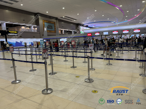 Traust Tùy Chỉnh Sân Bay An Ninh Ngân Hàng Thép Hàng Xếp Hàng Đứng Cực Bài Băng Dây Đeo Có Thể Thu Vào Vành Đai Hàng Rào - Product Image 2