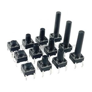 6x6mm pannello PCB momentaneo tattile tattile interruttore a pulsante DIP 4pin 6x6x4.3 5 6 7.3-20 MM 6*6*4.3 metrismo 5MM 6MM 6MM 7MM 8mm-20 MM - Product Image 1