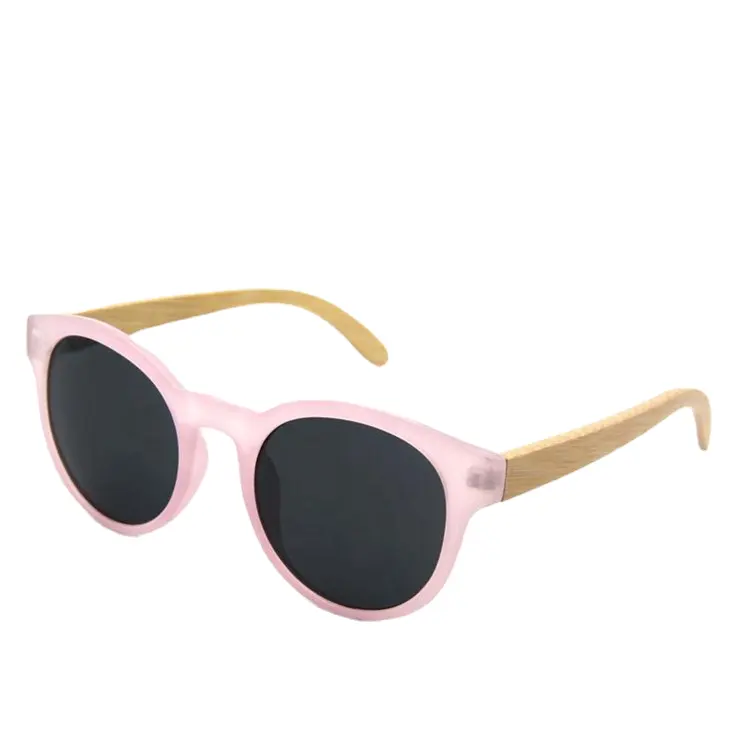 Fábrica al por mayor Gafas de Sol de madera de bambú marca su propia costumbre de moda encantadoras gafas de sol de bambú para las mujeres