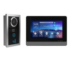 Videoportero inteligente IP PoE, monitor Wifi 20B de 7 pulgadas, estación exterior con cámara HD de 1MP - Product Image 1
