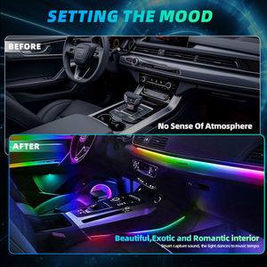 <strong>16</strong> Million Colors Universal Car Ambient Lighting Kit New APP Control Wireless Remote Music Sync Waterproof <strong>LED</strong> Strips - Product Image 3