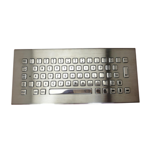 工业可移动键盘智能设备防水小脚印桌面金属键盘 - Product Image 2
