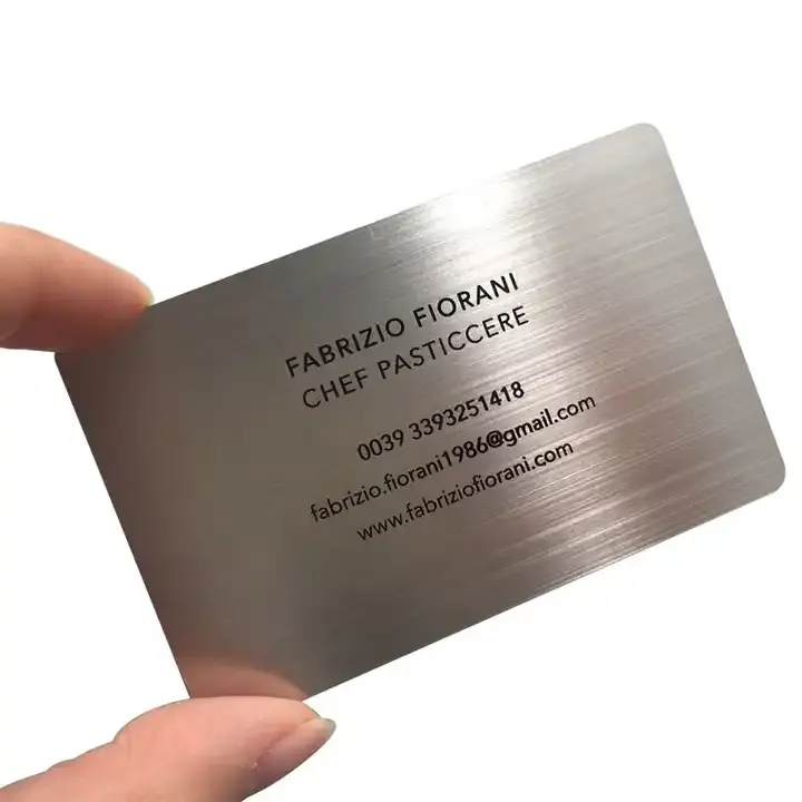 High End RFID NFC metal cards Silver Laser Cut Membership Stainless Steel Brushed Metal Vip Card